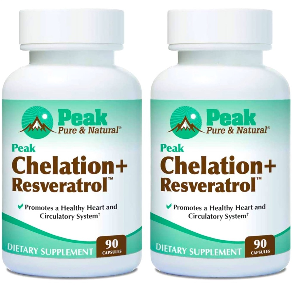 Peak Pure & Natural Peak Chelation+ Resveratrol - Calcium DisodiumResveratrol-1